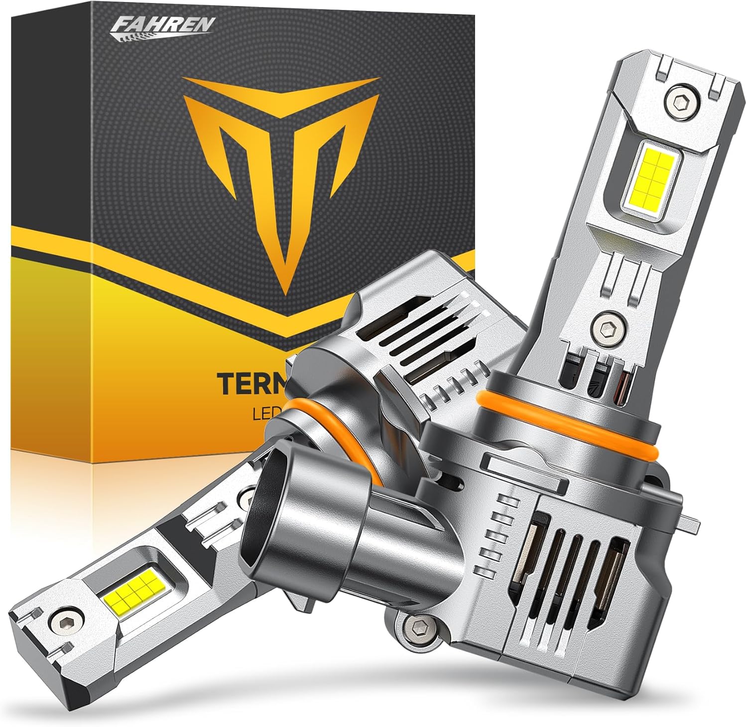 Termitor Upgraded 9005/HB3 Light Bulbs, 85,000LM 12X Ultra-Brighter, 6500K Cool White, 1:1 Halogen Size Driving Light, Plug-N-Pla - best led headlights