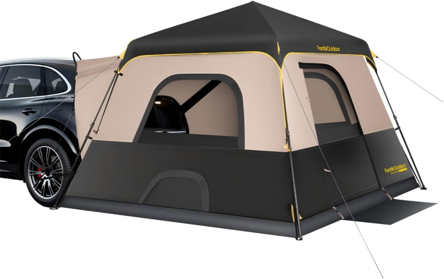 TIMBER RIDGE 5-9 Person SUV Tent with Screen Porch and Awning for Family Camping, Weather Resistant and Portable Van or Car Ten - best rooftop tent for suv