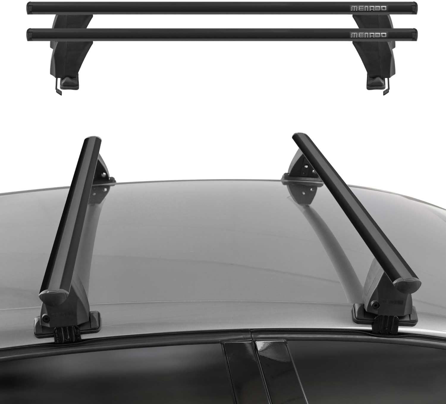 Tuyoung 260lbs Roof Rack Cross Bars 52” Thick Aluminum Universal Crossbars Roof Rack Adjustable,Heavy Duty Lockable Roof Cross B - best roof rack for suv