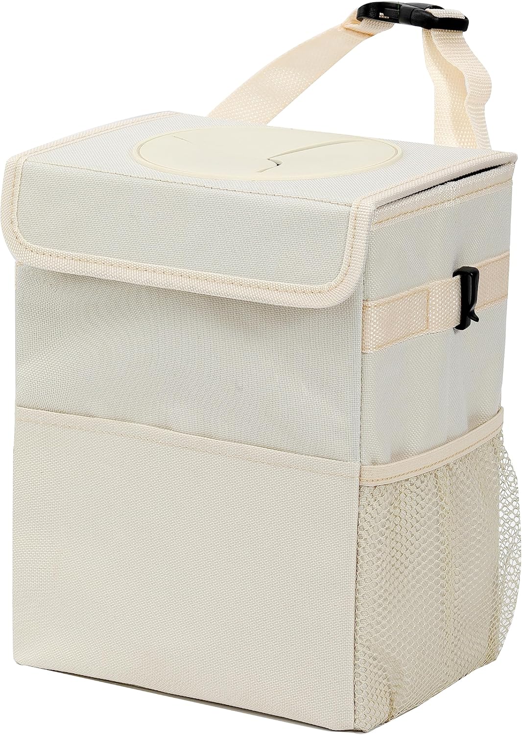 Vankor Car Trash Can Bin with Lid Hanging for Back Seat, Car Accessories for Women Men Leak Proof Automotive Garbage Cans Leakp - best car trash cans