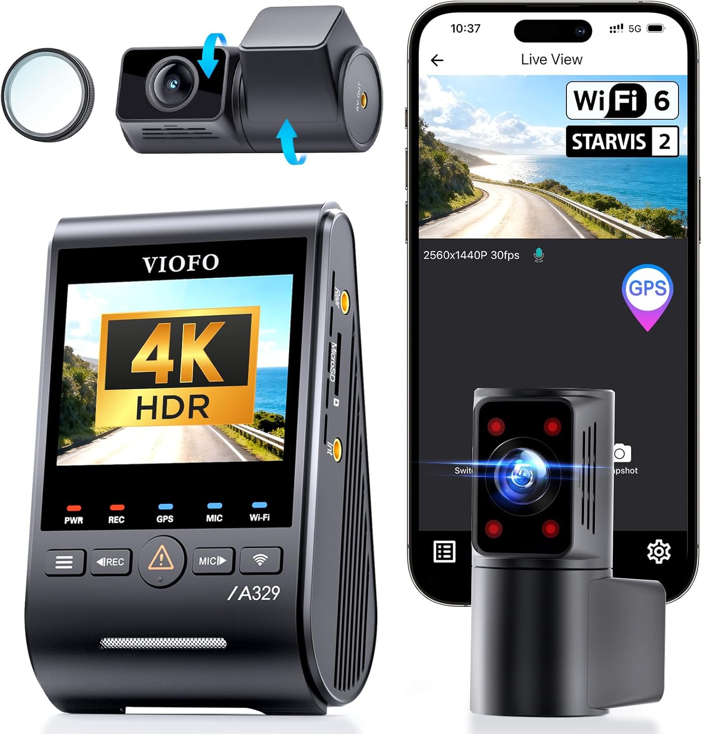 VIOFO A229 Pro 4K HDR Dash Cam