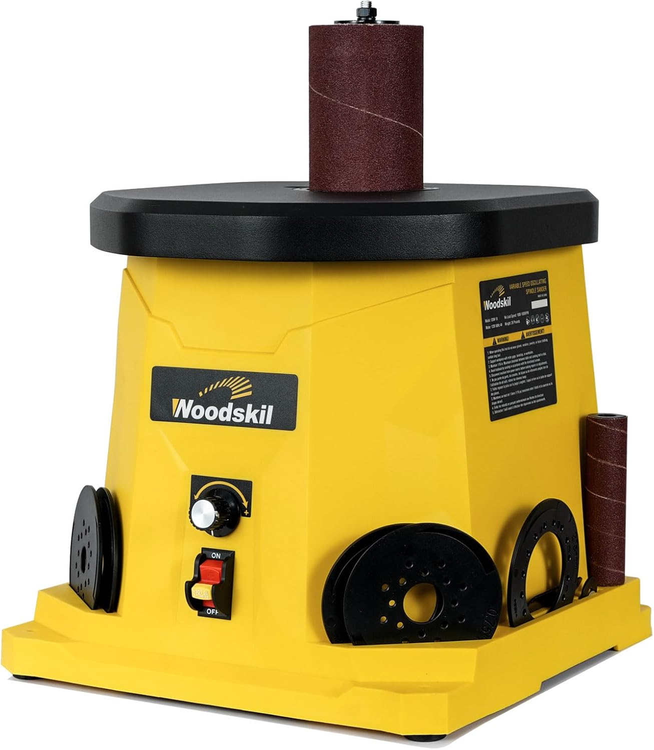 WEN AT6535 3.5-Amp Oscillating Spindle Sander with Extra Large Beveling Table Top - best oscillating spindle sander