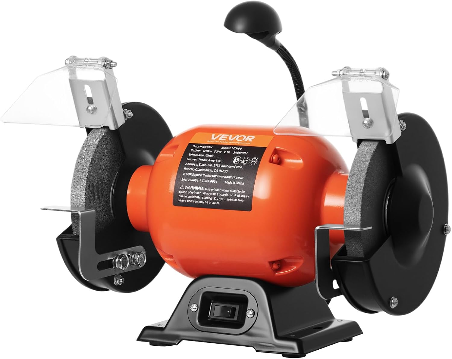 WEN BG4260 2.1-Amp 6-Inch Single Speed Bench Grinder, Orange,black - Amazon.com - best bench grinder