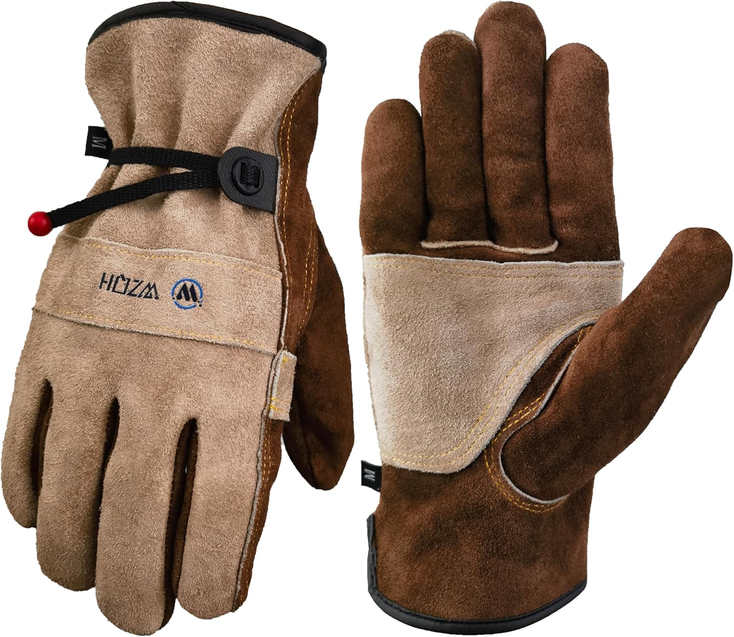 WZQH Leather Work Gloves for Men or Women. Large Glove for Gardening, Tig/Mig Welding, Construction, Chainsaw, Farm, Ranch, e - best work gloves